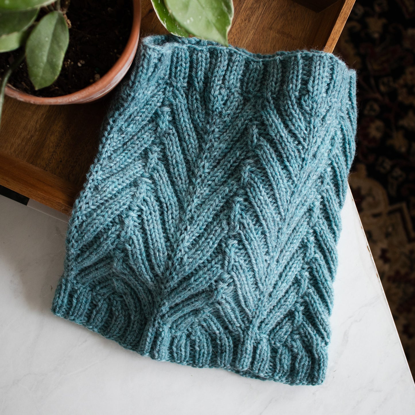 Herringbone Ridge Cowl - PDF